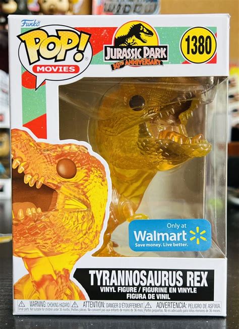 NEW Funko Pop Translucent Amber Tyrannosaurus Rex 1380 WALMART