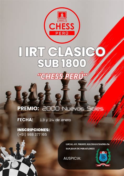 IRT CLÁSICO SUB 1800 CHESS PERÚ Chess Peru