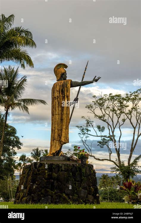 Hilo Hawaii November 29 2021 King Kamehameha I Statue By R