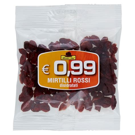 Mister Nut Mirtilli Rossi Disidratati Supermercato