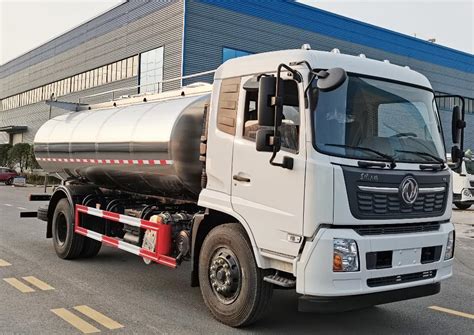 Dongfeng 10000 Liter Stainless Steel Milk Tanker Milk Transport Tank