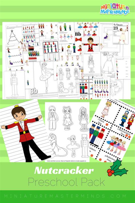 The Nutcracker Preschool Free Printable Worksheet And Activity Pack