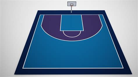 3D model basketball half court - TurboSquid 1970784