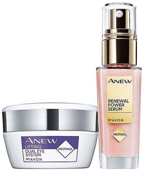 Set Avon Anew Cr 20ml Ser 30ml Makeup Uk