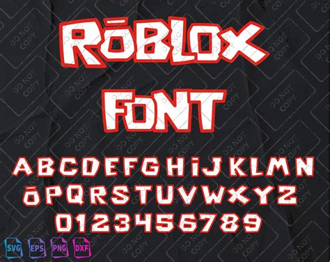 Roblox Alphabet Svg Roblox Font Svg Roblox Letter Roblox Etsy Clip