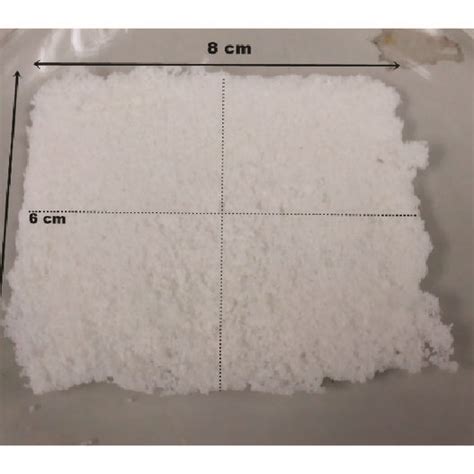 Naked Porous 3D Scaffold With An Approximate Size Of 8 Cm 6 Cm 1 Cm