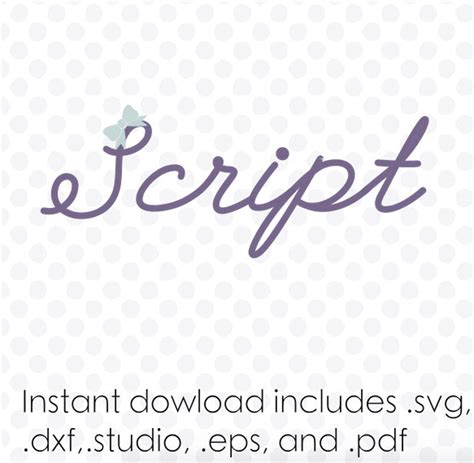 Script Font Svg File Alphabet Instant Download Zipped .dxf .svg .eps ...