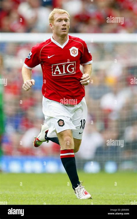 Paul Scholes Manchester United Fc Old Trafford Manchester England