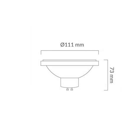 LED žarnica AR111 GU10 230V 12W 1100lm SMD 45 NW bela F