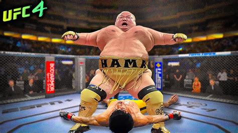 Bruce Lee vs Hama Ryōta Japanese sumo EA sports UFC 4 YouTube