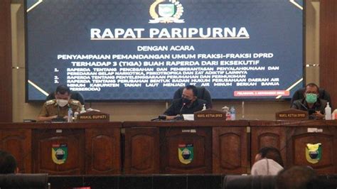 Dprd Tanahlaut Langsung Gelar Dua Kali Rapat Paripurna Bahas Enam