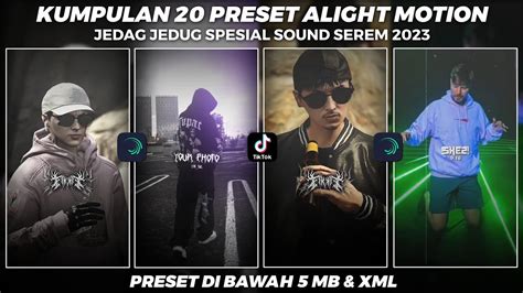 KUMPULAN 20 PRESET ALIGHT MOTION SPESIAL SOUND KECE KANE TERBARU