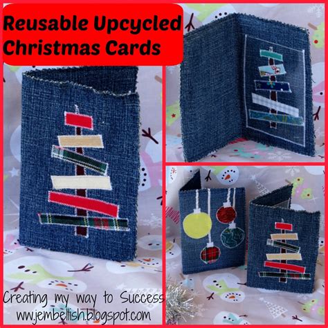 Creating My Way To Success Reusable Upcycled Christmas Cards A Tutorial