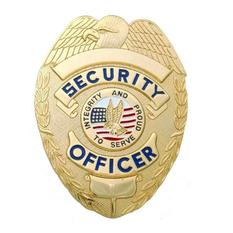 Security Officer Badge - Gold - Quick Uniforms