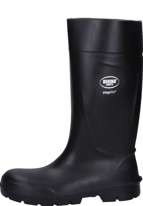 Steplite Schwarz Arbeitsgummistiefel Von Bekina