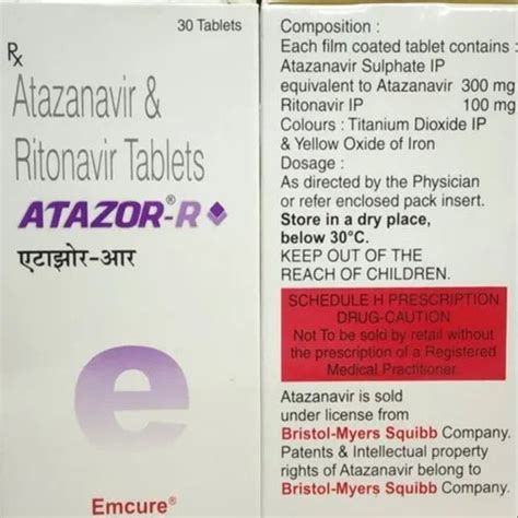 Atazor R Tab 300mg For Personal Packaging Size 30 Tablets At Rs 2999