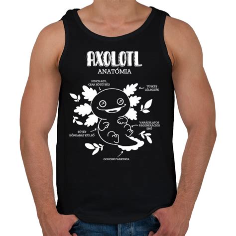 Axolotl anatómia Férfi atléta Print Fashion