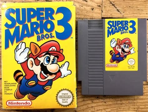 SUPER MARIO BROS 3En Boîte Sans Notice Nintendo Nes Pal B Fah In