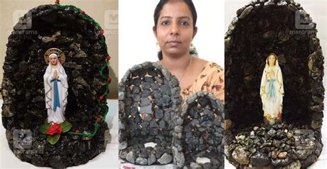 Thrissur Woman Shows How To Make Miniature Grottos For Easter