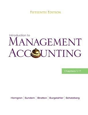 Introduction To Management Accounting By Charles T Horngren Goodreads