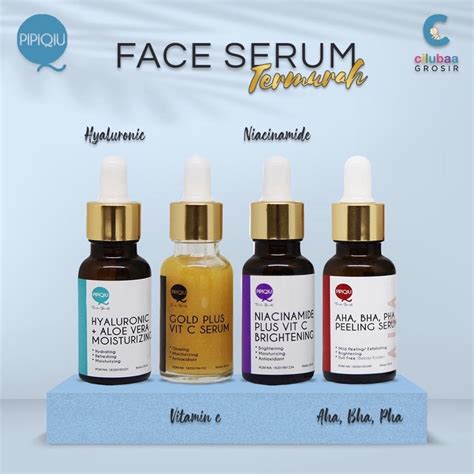 Jual Pipiqiu Serum Wajah Bpom Gold Plus Vit C Hyaluronic Niacinamide