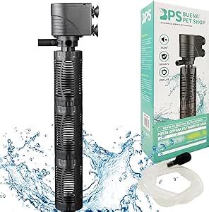 BPS Pompe submersible pour aquarium avec filtre 30 W 2000L H Pompe à