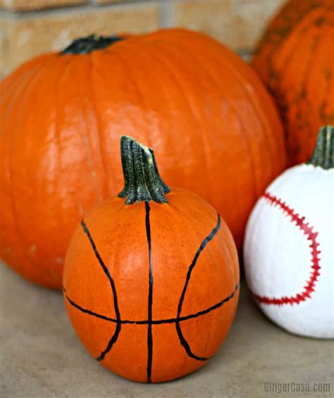 Sports Pumpkins A Fun Craft For Kids To Decorate For Halloween