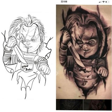 Pin on Tatuajes | Chucky tattoo, Movie tattoos, Horror movie tattoos