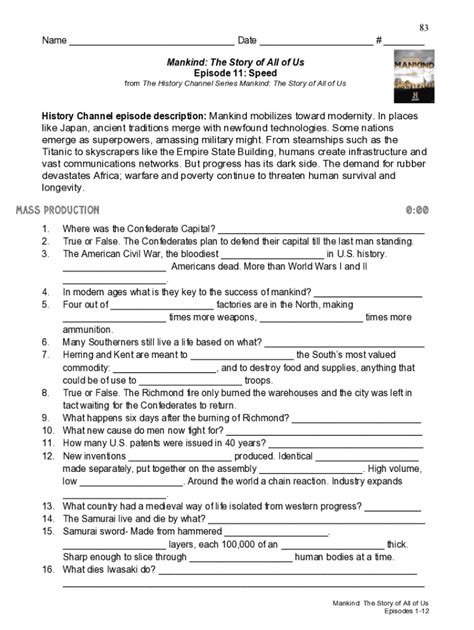 10 America The Story Of Us Worksheet Answers Worksheets Decoomo