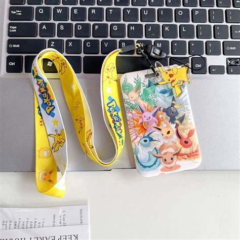 Fshedr Pokmon Pikachu Cartoon Pikachu Card Holder Bus Card Cover