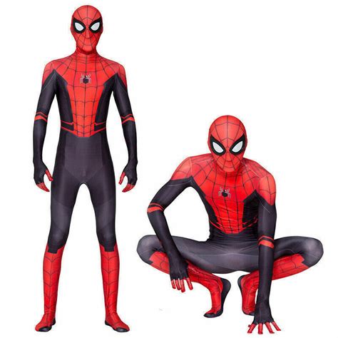 Spider Man Far From Home Cosplay Costume Adults Jumpsuits Halloween