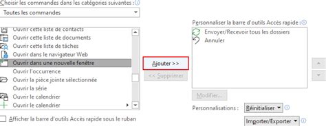 Comment Ajouter Des Commandes La Barre Doutils Acc S Rapide Dans