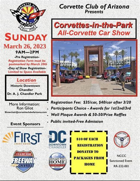 Corvettes in the Park Car Show. Chandler, AZ 2023 - CarBuff Network