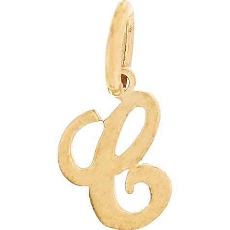 Cursive Letter C Charm 14k Gold 9mm Michaels