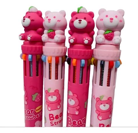 Lápiz 10 Colores Bear Kawaii Cuotas sin interés