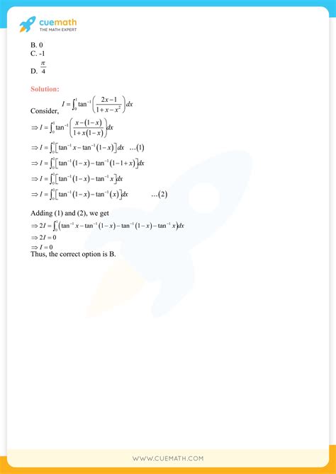 Ncert Solutions For Class 12 Maths Chapter 7 Miscellaneous Exercise Integrals