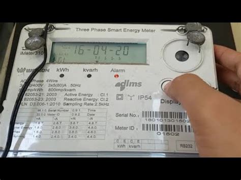 Cara Melihat Tampilan Kwh Phase Digital Tanggal Jam Saat Ini Kwh K