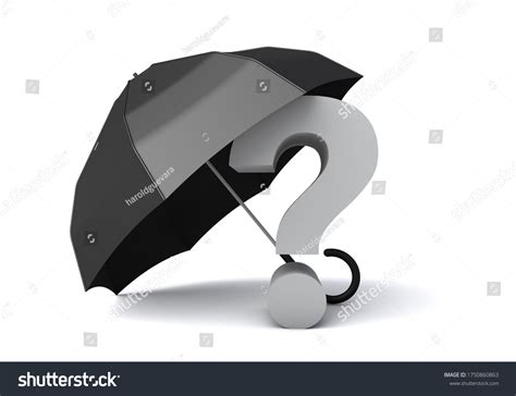 3d Illustration Question Mark Umbrella Stock Illustration 1750860863 Shutterstock