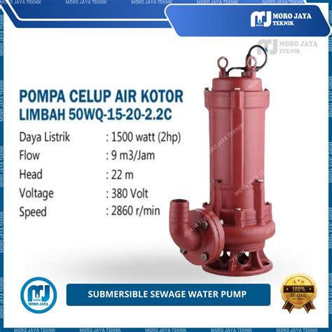 Jual Pompa Celup Air Kotor Inc Sirkulasi Air Sewage Pump Kw Manual