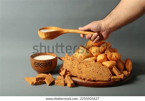 Kazakh National Drink Koumiss National Bakery Stock Photo 2210505627 ...