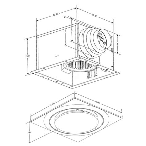 Slim Fit Round Profile Quiet Bathroom Exhaust Fan By Aero Pure At