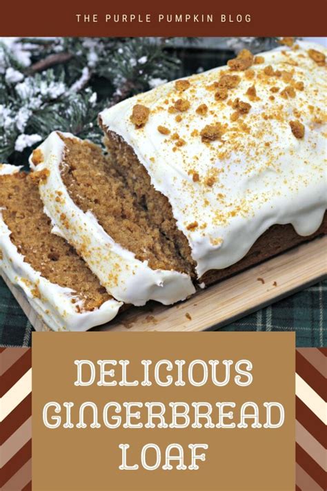 Gingerbread Loaf With Cream Cheese Frosting And Gingersnap Crumbles