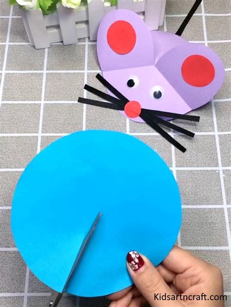 Paper Mouse Craft For Kids Step By Step Tutorial Kids Art And Craft