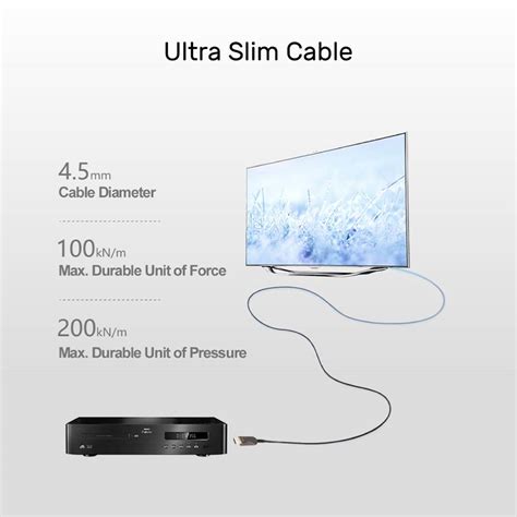 Unitek Ultrapro 4K 60Hz Fiber Optic HDMI 2 0 Active Optical Cable