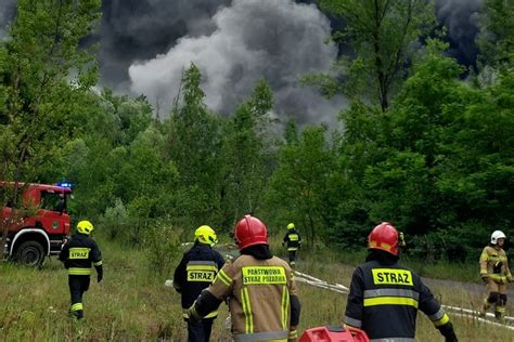 Kaczyce Pożar lokomotywowni na terenie byłej kopalni Morcinek Górnictwo