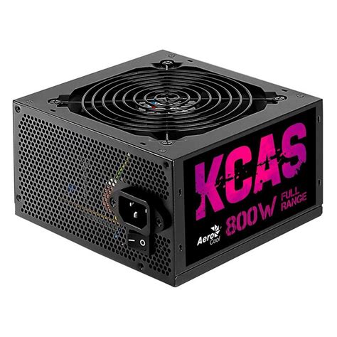 Fonte ATX Aero Cool KCAS 800W 80 Plus PFC Ativo