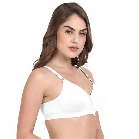 Blended Cotton Plain White Bra Size 32b And 32c At Rs 80 Piece In