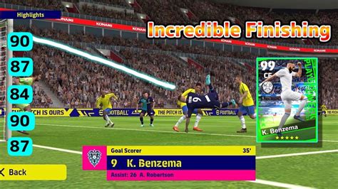 K Benzema Gameplay Review In Efootball 2023 Mobile First Impression