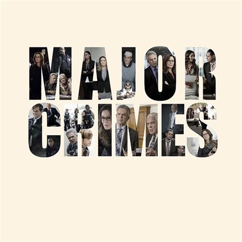 Major Crimes Team Poster nostalgia Painting by Joe Gordon - Fine Art ...