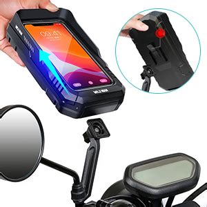 Btneeu Motorcycle Phone Mount Waterproof Rotatable Motorbike Phone